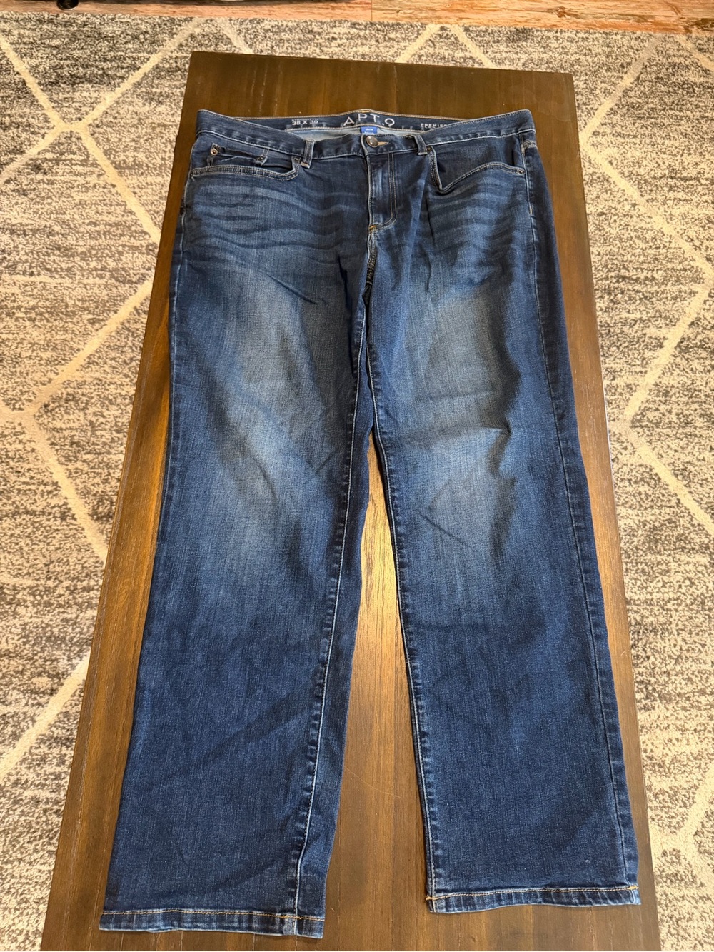 Apt. 9 Men's Blue Straight-Leg Jeans